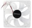 A-Power 12CM 4 Pin Computer Case Cooler Ball Bearing Fan - Transparent
