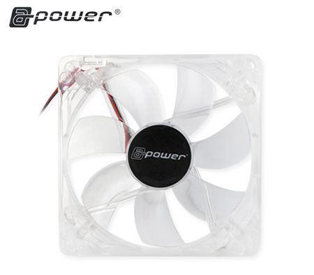 A-Power 12CM 4 Pin Computer Case Cooler Ball Bearing Fan - Transparent