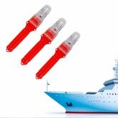 Boat Flares 3 Pack Marine Emergency Flares,Waterproof & Visible up to 10 Miles,Day/Night Use,Life Rafts & Buoys,Red Aerial & Handheld Signals