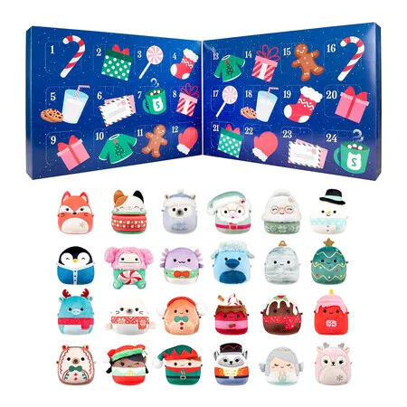 Squishmallows 24 Day Micromallows Holiday Plastic Ornament Advent Calendar