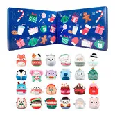 Squishmallows  24 Day Micromallows Holiday Plastic Ornament Advent Calendar