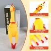 6 Pcs Large Screaming Chicken Dog Toys, Yellow Rubber Chicken 12 inch,Squeeze Squeaky and Screaming Chicken, Prank Novelty Toy for Boys Girls or Men Women