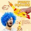 6 Pcs Large Screaming Chicken Dog Toys, Yellow Rubber Chicken 12 inch,Squeeze Squeaky and Screaming Chicken, Prank Novelty Toy for Boys Girls or Men Women