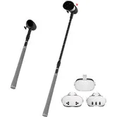 VR Golf Club Attachment for Meta Quest 3/3S/2 Controller, Adjustable Length Non-Slip Golf Simulator Gamer Grip Accessory for Oculus Quest 3/3S/2