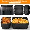 Airfryer Accessories For Philips Airfryer Dual Basket 3000 Series NA350/NA550 Including Cooking Grate,Bread Baking Moulds,Kitchen Tongs