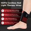 Cordless Rechargeable Infrared Heating Pad Red Light Therapy Wrist Wrap for Hand, Finger, and Joint Discomfort for Office Workers and Sports Enthusiasts