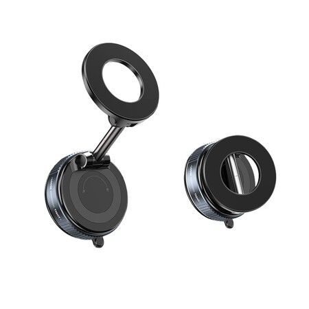 2 PCS Black MagSaafe Car Mount 360  Adjustable Suction Phone Holder