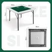 Mahjong Card Table Portable Folding Majiang Poker Game Board Blackjack Domino Gaming Desk 4 Player Lightweight Camping Picnic Party Square Furniture