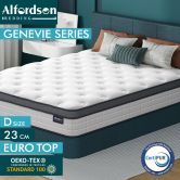 ALFORDSON Mattress 23CM Double Bed Euro Top Spring Foam Bedding Medium Firm
