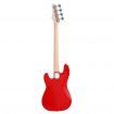 Alpha Electric Guitar Bass 47 Inch Red