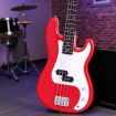 Alpha Electric Guitar Bass 47 Inch Red