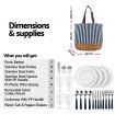 Alfresco 4 Person Picnic Basket Bag Set Wooden Blanket Cooler Outdoor Insulated