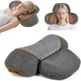 3-in-1 Neck Massager Pillow with Heating Cervical Traction,Ergonomic Cervical Pillow for Neck Back Shoulder Relief,Cervical Traction Suppor