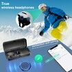 Motorcycle Helmet Headsets Bluetooth 5.3,Real Wireless Hands-Free Kit with Charging Box and Remote Control,Suitable for Riding,Skiing,Climbing
