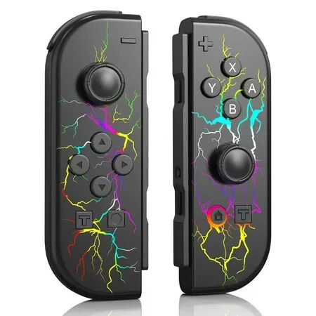 Controller for Nin-tendo Switch Controller for Switch, Lite, OLED with LED Star, Double Vibration, Wake Up, Screenshot, Motion Control