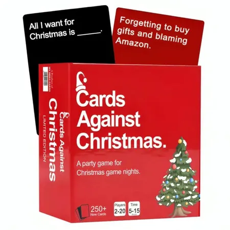 Christmas Cards,Party Card Game for Christmas Game Night,Christmas Friendly Argument Game,250+ Question Cards,Family Game,Party Card Game