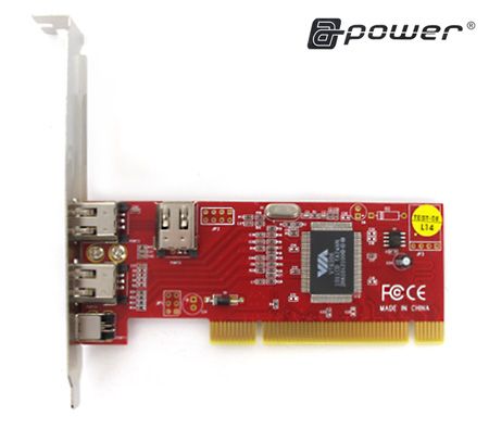 A-Power PCI to 1394 Firewire Card (3+1)