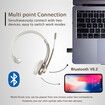 Wireless Headset, Bluetooth Headphones with Microphone Noise Canceling & USB Dongle,Singler-Ear Bluetooth Headset with Mic Mute