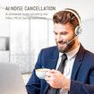 Wireless Headset, Bluetooth Headphones with Microphone Noise Canceling & USB Dongle,Singler-Ear Bluetooth Headset with Mic Mute
