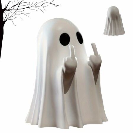 Halloween Ghost Figurine Funny Ghost Statue,Cute Rock Ghost for Gift Props Tabletop Home Decor Ghosts Halloween Decorations Indoor