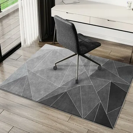 Office Chair Mat for Carpet/Hardwood Floors, 120x100CM Anti-Slip, Highly Quality Computer Chair Mat for Rolling Chair, Multi-Purpose Floor Protector