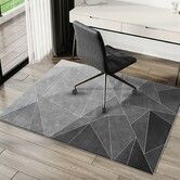 Office Chair Mat for Carpet/Hardwood Floors, 120x100CM Anti-Slip, Highly Quality Computer Chair Mat for Rolling Chair, Multi-Purpose Floor Protector