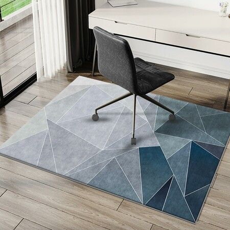 Office Chair Mat for Carpet/Hardwood Floors, 120x100CM Anti-Slip, Highly Quality Computer Chair Mat for Rolling Chair, Multi-Purpose Floor Protector