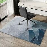 Office Chair Mat for Carpet/Hardwood Floors, 120x100CM Anti-Slip, Highly Quality Computer Chair Mat for Rolling Chair, Multi-Purpose Floor Protector