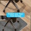 Office Chair Mat for Hardwood,Carpet Protector Chair Mats,Heavy Duty Desk Chair Mat for Rolling Chair,Anti-Slip Floor Protector Chair Mat (100 * 120 cm)