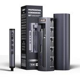 Mini Electric Screwdriver Set, 78-in-1 Max Precision Electric Screwdriver Kit with Lights, 5 Upgraded Torque Levels, Electric Screwdriver