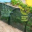 300*45*45cm Greenhouse Protection from Sun Heat Garden Tunnel Shade Net Cover with Quick-Release Technology Row Covers for Vegetables Plant Cover from Sun