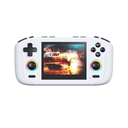 White RK35H 64GB Handheld Open Source Console Ideal For Retro Gaming Enthusiasts And Collectors