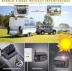 Solar-Powered Wireless Backup Camera with Smart Human Vehicle Detection,WiFi Connectivity,Cordless Magnetic Mount Rear View Camera for Truck,Trailer