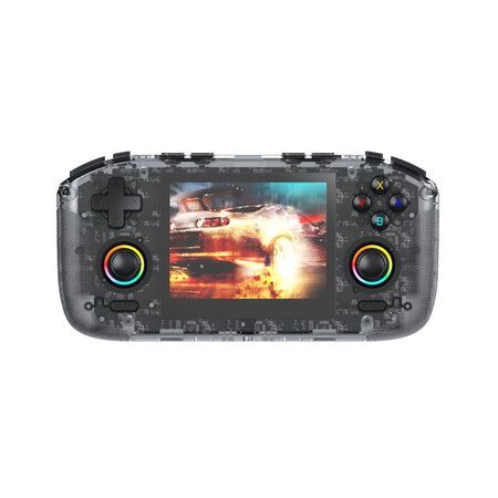 Black RK35H 64GB Handheld Open Source Gaming Console Ideal For Retro Gaming Enthusiasts And Collectors