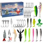Fishing Advent Calendar,24 Days Of Surprise With Fishing Lures Set For Fisherman Teen Boys Dad Christmas Countdown Gift Color Blue
