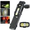 EDC Tactical Flashlight Compact 7 Mode Pocket LED Flashlight USB-C Rechargeable Digital Display,IPX5 with Side Light and Clip(Black)