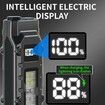EDC Tactical Flashlight Compact 7 Mode Pocket LED Flashlight USB-C Rechargeable Digital Display,IPX5 with Side Light and Clip(Black)