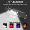 EDC Tactical Flashlight Compact 7 Mode Pocket LED Flashlight USB-C Rechargeable Digital Display,IPX5 with Side Light and Clip(Black)
