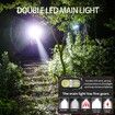 EDC Tactical Flashlight Compact 7 Mode Pocket LED Flashlight USB-C Rechargeable Digital Display,IPX5 with Side Light and Clip(Black)
