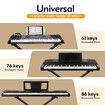 Keyboard Piano Stand Music Stage Folding Adjustable Double Braced X Style Steel Holder Locking Straps Quick Release System Black for Digital Keyboards