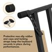 Keyboard Piano Stand Music Stage Folding Adjustable Double Braced X Style Steel Holder Locking Straps Quick Release System Black for Digital Keyboards