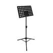 Sheet Music Stand Foldable Tripod Song Book Conductor Stage Holder Adjustable Black Steel Frame Portable for Studio School Professional Performance
