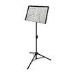 Sheet Music Stand Foldable Tripod Song Book Conductor Stage Holder Adjustable Black Steel Frame Portable for Studio School Professional Performance