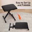 Keyboard Piano Bench Stool Seat Adjustable X Style Black PU Padded Cushion Steel Frame Stand Folding Portable Chair for Music Keyboards Digital Pianos