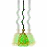 Witches Broom Halloween Decor 88CM Animated Light up Moving Broomstick with Spooky Sounds,Dancing Magic Witch Broom