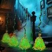 Witches Broom Halloween Decor 88CM Animated Light up Moving Broomstick with Spooky Sounds,Dancing Magic Witch Broom