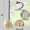 Witches Broom Halloween Decor 88CM Animated Light up Moving Broomstick with Spooky Sounds,Dancing Magic Witch Broom