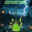 Witches Broom Halloween Decor 88CM Animated Light up Moving Broomstick with Spooky Sounds,Dancing Magic Witch Broom