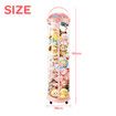 Stuffed Animal Storage Kids Toys Tube Box Zoo Plush Soft Doll Organiser Playroom Nursery Display Cabinet Holder Vertical Container Wheels 168x36cm