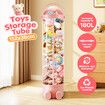 Kids Toys Storage Tube Stuffed Animal Zoo Plush Soft Cute Doll Box Organiser Playroom Nursery Display Cabinet Holder Container Vertical Stand 152x36cm